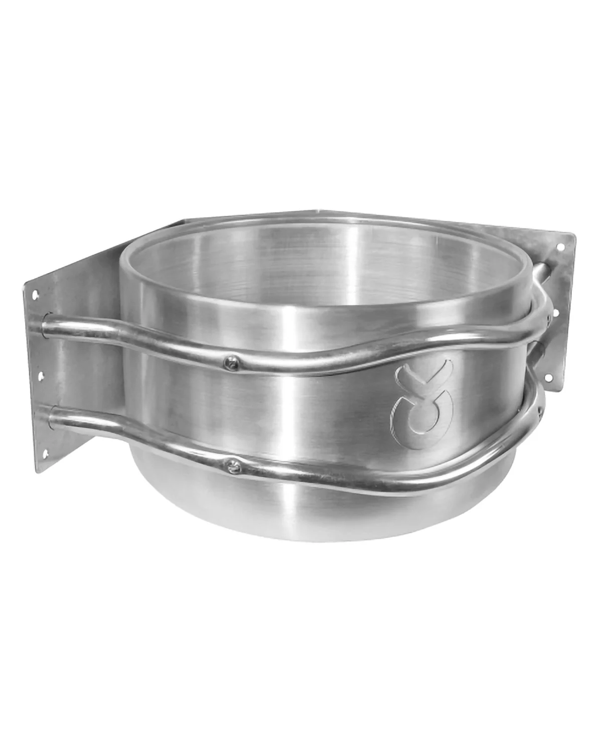Kerbl żłób ścienny narożny aluminiowy 37 x 37 x 24 cm