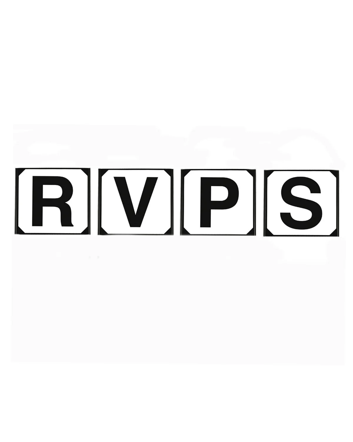 Zestaw 4 plastikowych liter ujeżdżeniowych RSVP