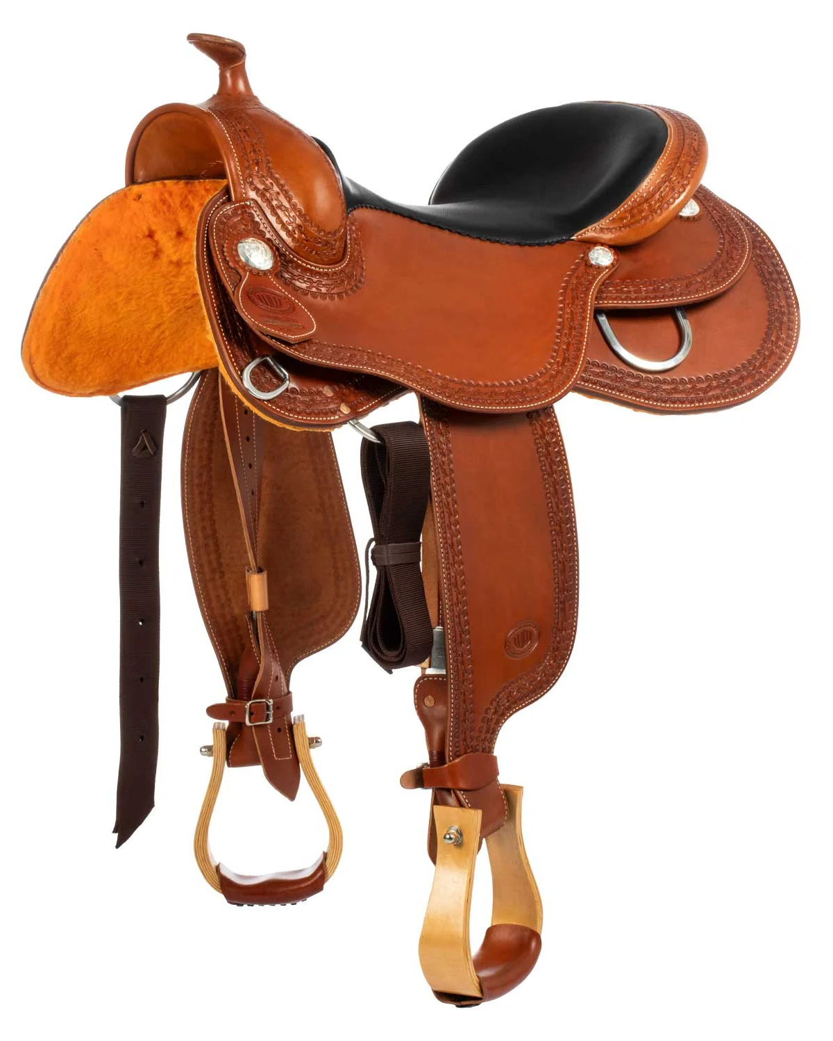 Westwood siodło westernowe Basic Butterfly #30 koniakowe
