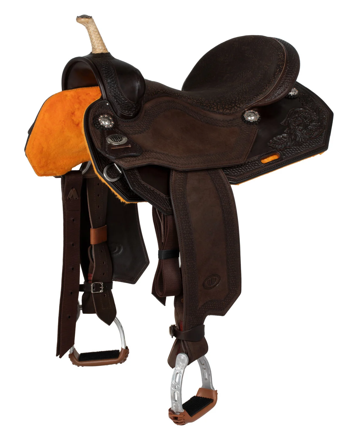 Westwood siodło westernowe Classic Barrel #6, tłoczenie kwiatowe