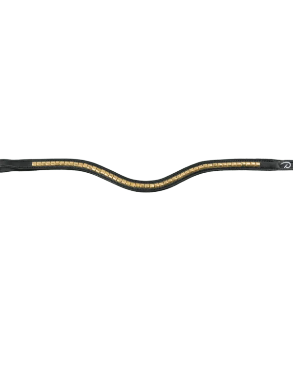 Dy'on naczółek Brass Clincher V-Shaped Browband New English Collection